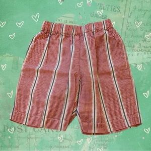 Papo D’Anjo Red Striped Kids Shorts Size 5 Years / 5T
